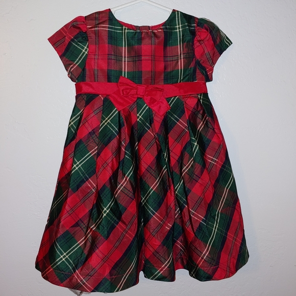 red and green plaid christmas dress